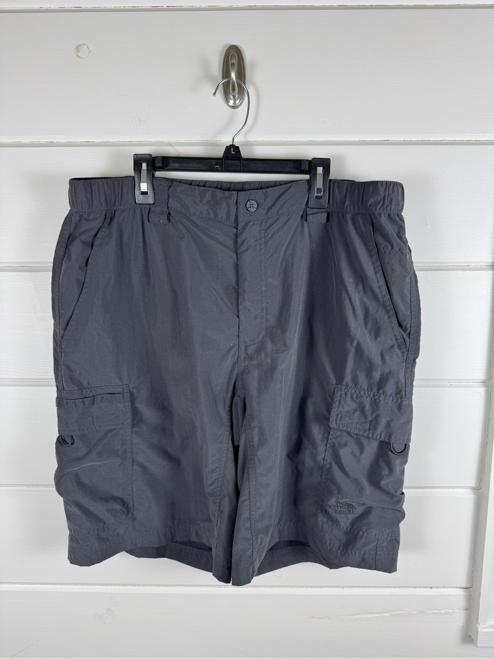 The North Face Cargo Hiking Shorts Gray Men’s Large Packable Outdoor